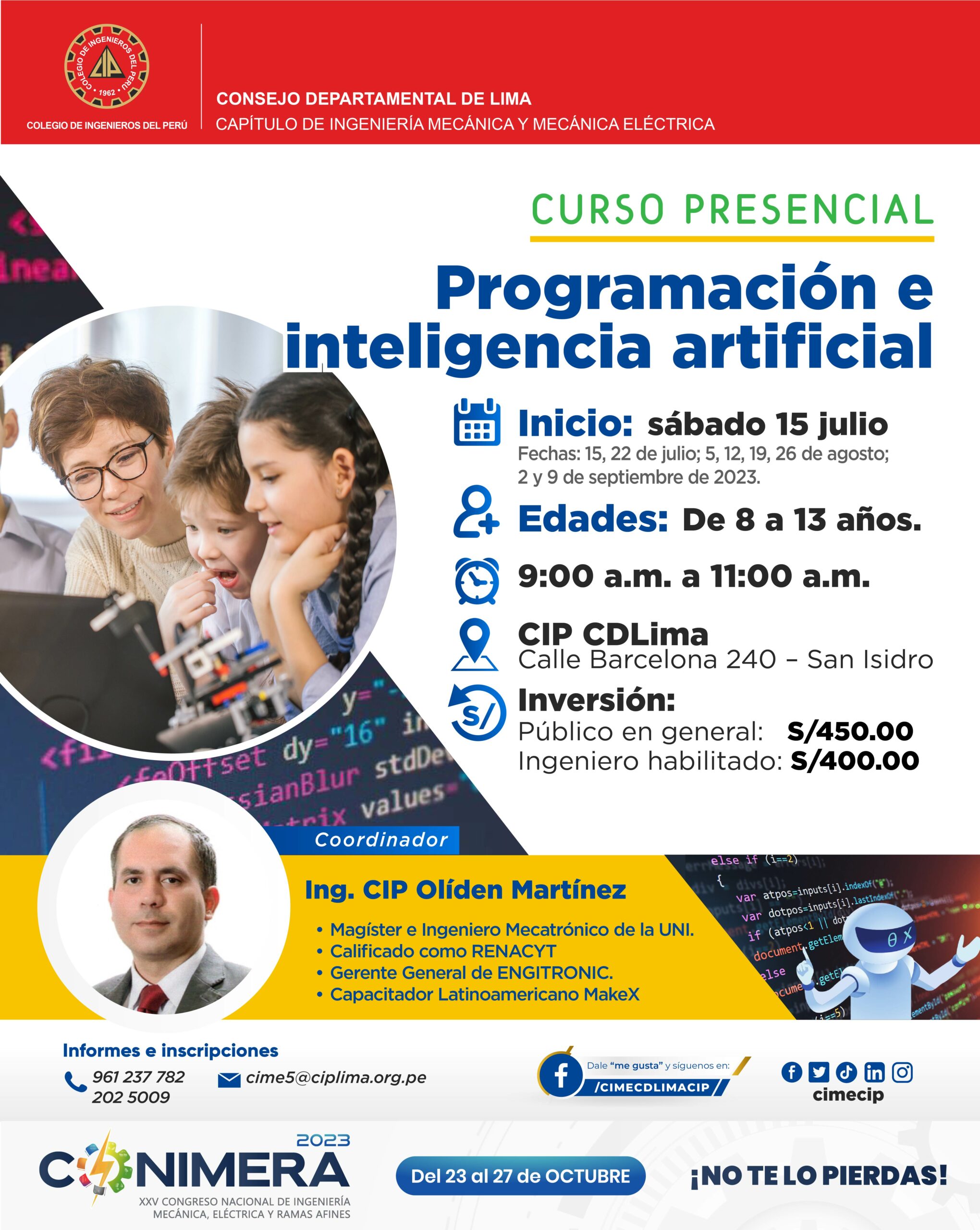 Curso presencial "Programación e inteligencia artificial" / Fecha de ...