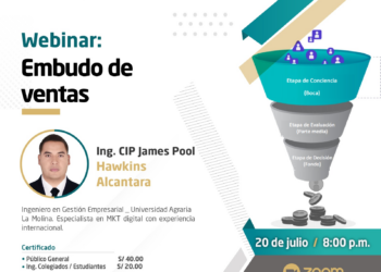Webinar «Embudo de ventas» / Jueves 20 de julio – 8:00 p.m.