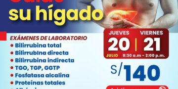 Cuide su hígado: Exámenes de laboratorio y ecografía de abdomen superior / 20 y 21 de julio – De 8:30 a.m. a 2:00 p.m.
