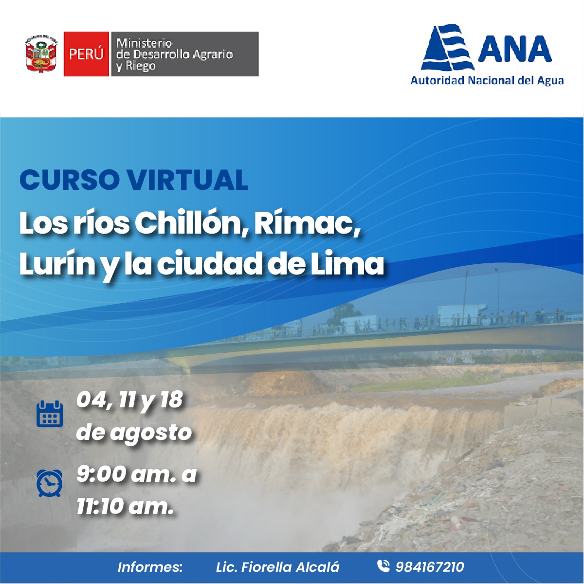 Curso virtual «Los ríos Chillón, Rímac, Lurín y la ciudad de Lima ...
