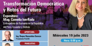 Conferencia magistral «Rumania: Transformación democrática y retos del futuro» / Miércoles 19 de julio – 6:00 p.m.