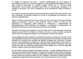 PRONUNCIAMIENTO 📣 INVOCAMOS A LAS AUTORIDADES A RESPETAR EL ESTADO DE DERECHO EN PRO DEL DESARROLLO DE LA INFRAESTRUCTURA EN EL PAÍS
