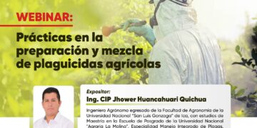 Webinar «Prácticas en la preparación y mezcla de plaguicidas agrícolas» / Viernes 14 de julio – 5:00 p.m.