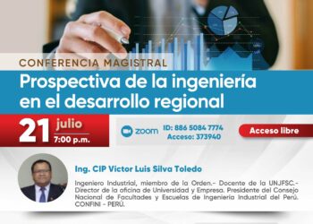 Webinar «Prospectiva de la ingeniería en el desarrollo regional» / Viernes 21 de julio – 7:00 p.m.