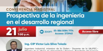 Webinar «Prospectiva de la ingeniería en el desarrollo regional» / Viernes 21 de julio – 7:00 p.m.