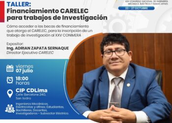 Taller «Financiamiento CARELEC para trabajos de investigación» / Viernes 7 de julio – 6:00 p.m.