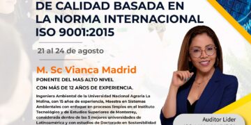 Curso taller “Auditor interno de Sistemas de Gestión de Calidad basada en la Norma Internacional ISO 9001:2015″ / Inicio: 21 de agosto
