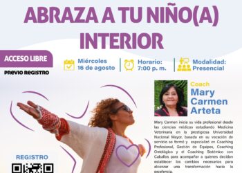 Taller-Coaching «Abraza a tu niño(a) interior» / Miércoles 16 de agosto – 7:00 p.m.