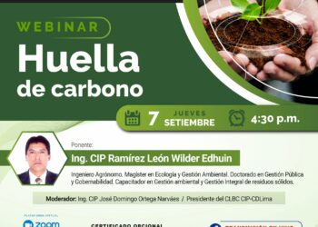 Webinar «Huella de Carbono» / Jueves 7 de setiembre – 4:30 p.m.