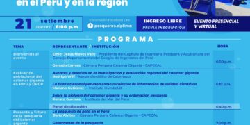 Conversatorio «La agenda pendiente para la consolidación de la pesquería sostenible del calamar gigante en el Perú y en la región» / Jueves 21 de septiembre – 6:00 p.m.