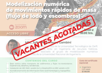 Curso virtual «Modelización numérica de movimientos rápidos de masa (flujo de lodo y escombros)»/ Inicio: Jueves 7 de setiembre