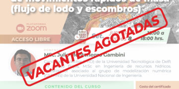Curso virtual «Modelización numérica de movimientos rápidos de masa (flujo de lodo y escombros)»/ Inicio: Jueves 7 de setiembre