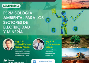 Seminario «Permisología ambiental para los sectores electricidad y minería» / Jueves 21 de septiembre – 7:00 p.m.
