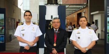 El Capítulo de Ingeniería Pesquera y Acuicultura inauguró la exposición «Contribución de la Dirección de Hidrografía y Navegación al Desarrollo Nacional», que va hasta el 15 de setiembre