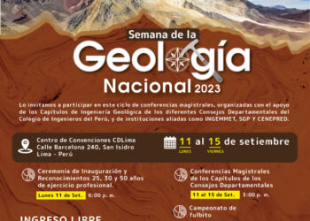 La Semana de la Geología Nacional 2023 se realizará del 11 al 15 de setiembre – Conoce el programa del día inaugural