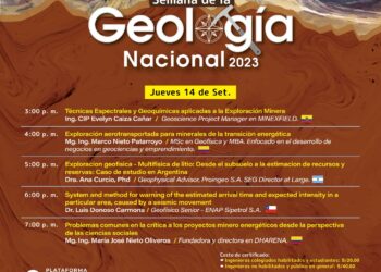 Semana de la Geología Nacional 2023: Programación del jueves 14 setiembre – 3:00 p.m.