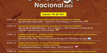 Semana de la Geología Nacional 2023: Programación del jueves 14 setiembre – 3:00 p.m.