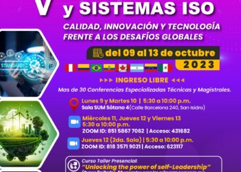 Este lunes 9 de octubre comienza V Expo Calidad y Sistemas ISO – Calidad, innovación y tecnología frente a desafíos globales