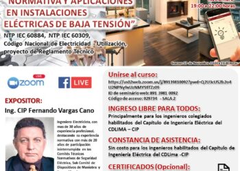 Curso profesional IEC “Normativa y aplicaciones en Instalaciones eléctricas de baja tensión” / Inicio: 18 de octubre