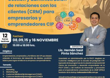 Curso «Gestión y administración de relaciones con los clientes (CMR) para empresarios y emprendedores CIP» / Inicio: 8 de noviembre