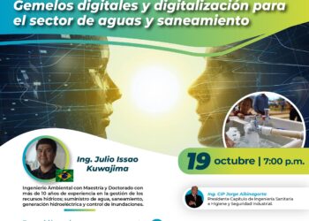 Webinar «Gemelos digitales y digitalización para el sector de aguas y saneamiento» / Jueves 19 de octubre – 7:00 p.m.