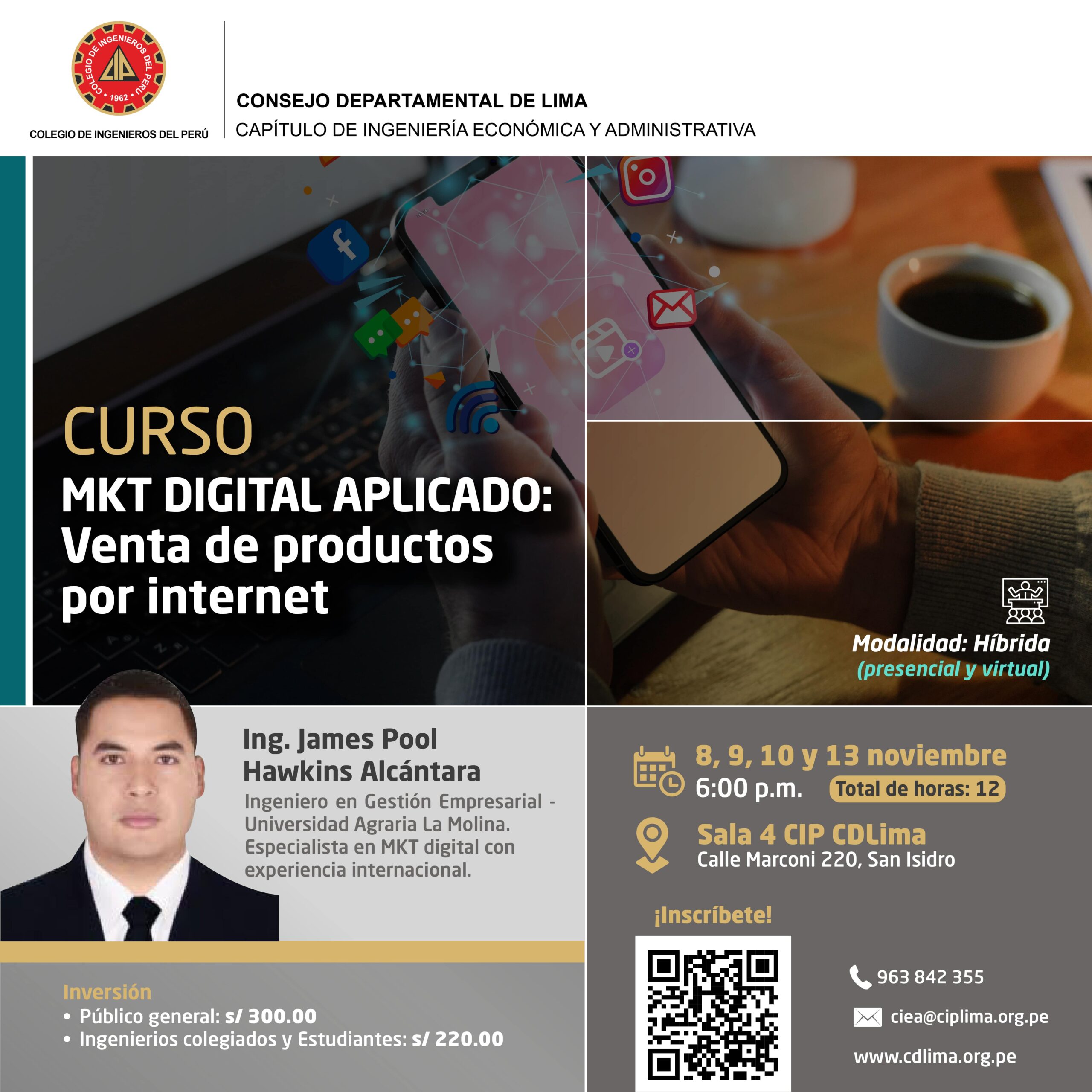 Curso “MKT Digital Aplicado : Venta de productos por internet” / Inicio: Miércoles 8 de noviembre