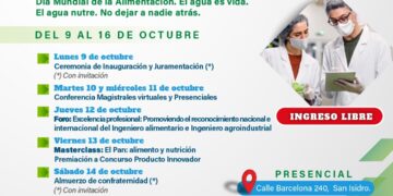 El Capítulo de Ingeniería de Industrias Alimentarias y Agroindustrias celebrará su semana institucional del 9 al 16 de octubre