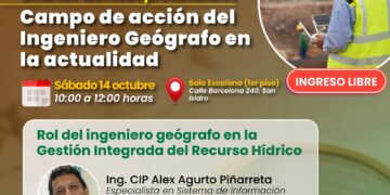 Charla técnica presencial «Campo de acción del ingeniero geógrafo en la actualidad» / Sábado 14 de octubre – 10:00 a.m.