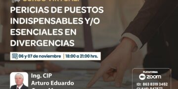 Curso virtual «Pericias de puestos indispensables y/o esenciales en divergencias» / 6 y 7 de noviembre