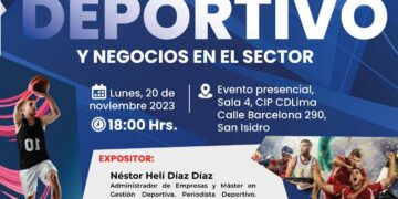 Clase Magistral: Marketing deportivo y negocios en el sector / Lunes 20 de noviembre – 6:00 p.m.