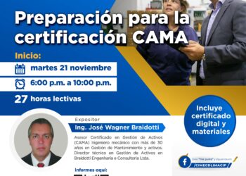 Curso virtual «Preparación para la certificación CAMA» / Inicio: Martes 21 de noviembre
