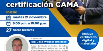 Curso virtual «Preparación para la certificación CAMA» / Inicio: Martes 21 de noviembre