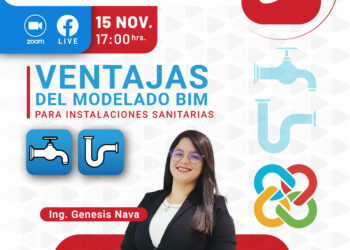 Seminario «Ventajes del modelado BIM para instalaciones sanitarias» / Miércoles 15 de noviembre – 5:00 p.m.