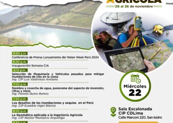 Conoce el programa del Capítulo de Ingeniería Agrícola del CIP CDLIMA