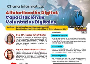 Charla informativa «Alfabetización Digital: Capacitación de Voluntarios Digitales» / Miércoles 29 de noviembre – 7:00 p.m.