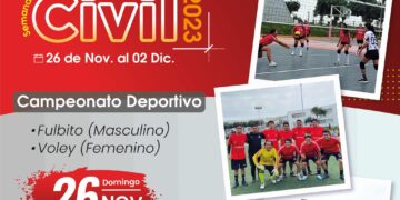 El Capítulo de Ingeniería Civil invita a los ingenieros de su especialidad a participar en el Campeonato Deportivo