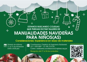 Convocatoria: Búsqueda de Colegas Ingenieros para dictar Talleres de Manualidades Navideñas