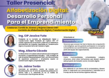 Taller Presencial: «Alfabetización Digital: Desarrollo Personal para el Emprendimiento» / Miércoles 6 de diciembre – 7:00 p.m.