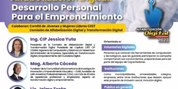 Taller Presencial: «Alfabetización Digital: Desarrollo Personal para el Emprendimiento» / Miércoles 6 de diciembre – 7:00 p.m.