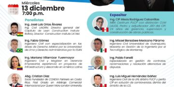 Conferencia Internacional virtual «Análisis de brechas de infraestructura para el desarrollo estratégico en Latinoamérica» / Miércoles 13 de diciembre – 7:00 p.m.