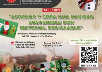 Taller Presencial: «Talleres de manualidades navideñas con material reciclables» / Lunes 11 de diciembre. Previa inscripción.