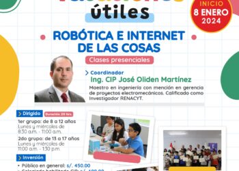 El Capítulo de Ingeniería Mecánica y Mecánica Eléctrica presenta Vacaciones Útiles 2024: «Curso: Robótica e Internet de las cosas»