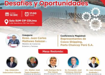 Foro «Megapuerto de Chancay: Desafíos y oportunidades» / Jueves 14 de diciembre – 5:00 p.m.