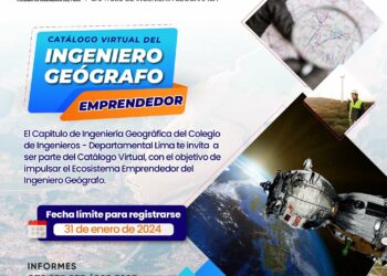 Capítulo de Ingeniería Geográfica invita a los ingenieros de la especialidad y a fines a para formar parte del exclusivo catálogo empresarial en la línea de ingenieros emprendedores