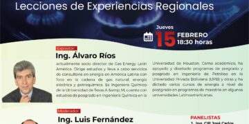 Foro Internacional “Estrategias para la Masificación del Gas Natural: Lecciones de Experiencias Regionales” – Jueves 15 de febrero de 2024/ 6:30 p.m.