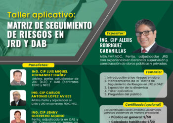 Taller aplicativo: «Matriz de Seguimiento de Riesgos en JRD y DAB»/ Viernes 19 de enero de 2024 – 7:00 p.m. Ingreso Libre