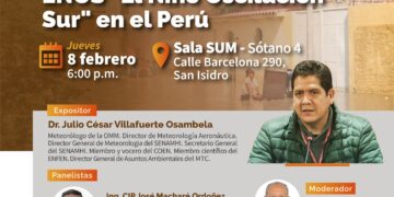 Mesa redonda: ENOS «El Niño Oscilación Sur» / Jueves 08 de febrero de 2024 – 6:00 p.m.