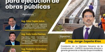Conversatorio presencial “Cambios normativos para ejecución de obras públicas” / Jueves 8 de febrero – 7 p.m.