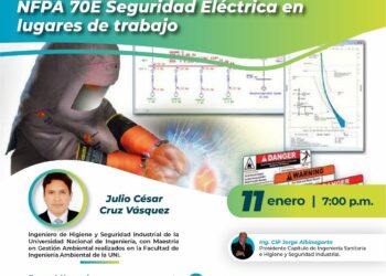 Conferencia virtual: “NFPA 70E Seguridad Eléctrica en lugares de trabajo”/ Jueves 11 de enero – 7 p.m.