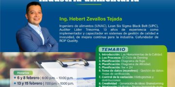 Curso Taller «Herramientas de calidad en la industria alimentaria¨ / Inicio: Martes 6 de febrero de 2024